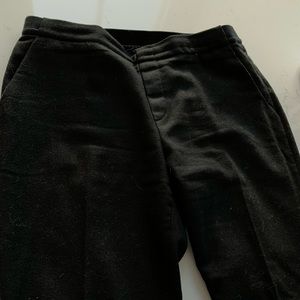 Straight leg wool black Uniqlo pants.